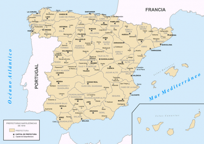 Napoleon's Map of Spain
